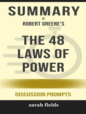 cover image of Summary of the 48 Laws of Power by by Robert Greene --Discussion Prompts